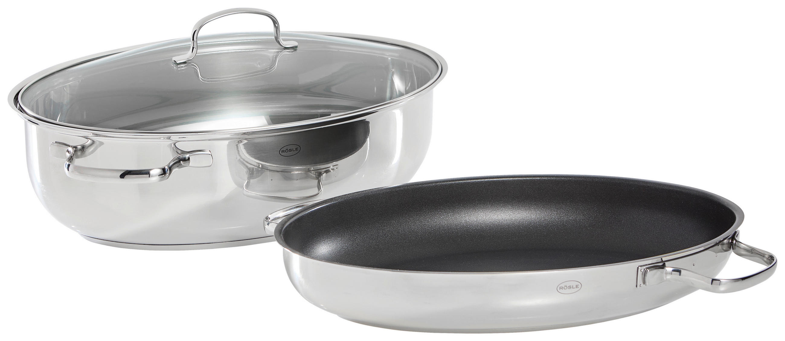 PEKÁČ,   - barvy nerez oceli, Basics, kov (41/29/21,5cm) - Rösle