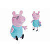 PLÜSCHTIER Peppa Pig Papa Wutz  - Blau/Pink, Basics, Kunststoff/Textil (23/23/37cm) - Simba