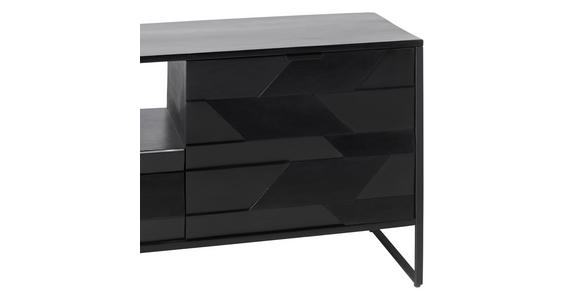 LOWBOARD in 175/60/40 cm - Schwarz, Trend, Holz/Metall (175/60/40cm) - Ambia Home