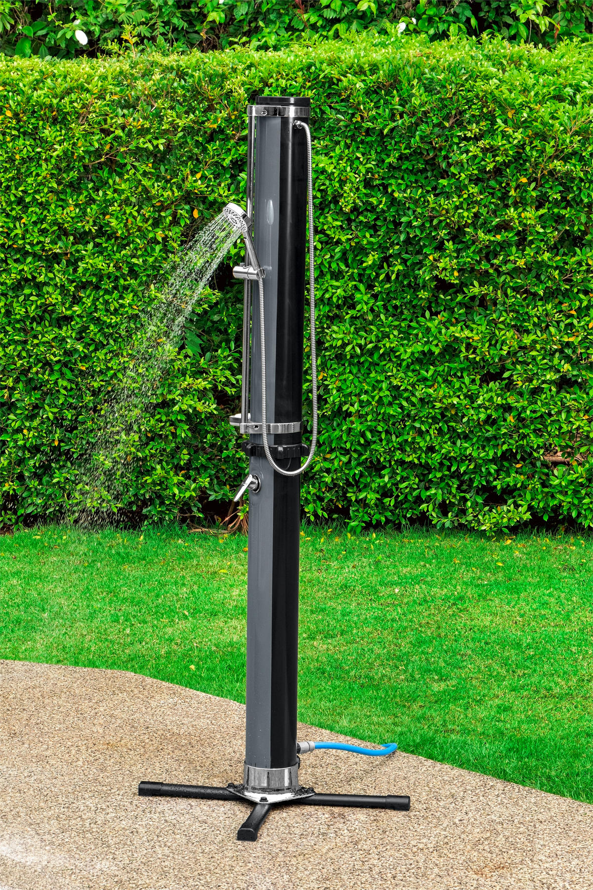 SOLARDUSCHE 58696  - Schwarz, KONVENTIONELL, Kunststoff/Metall (62/62/218cm) - Bestway