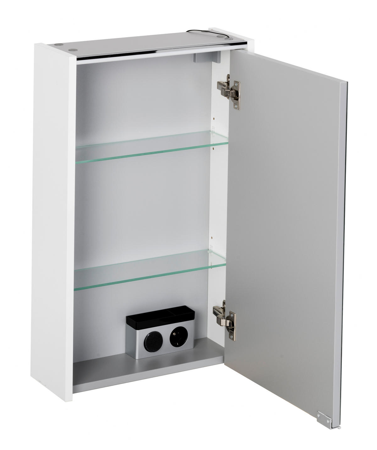 SPIEGELSCHRANK 44/7,7/82,5 cm  - Basics, Glas/Holzwerkstoff (44/7,7/82,5cm) - MID.YOU