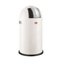 ABFALLSAMMLER PUSHBOY 50 L  - Sandfarben/Edelstahlfarben, KONVENTIONELL, Kunststoff/Metall (40/75,5cm) - Wesco