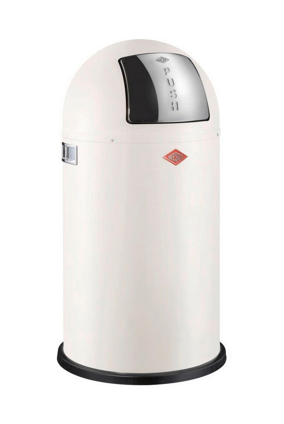 ABFALLSAMMLER PUSHBOY 50 L  - Sandfarben/Edelstahlfarben, KONVENTIONELL, Kunststoff/Metall (40/75,5cm) - Wesco