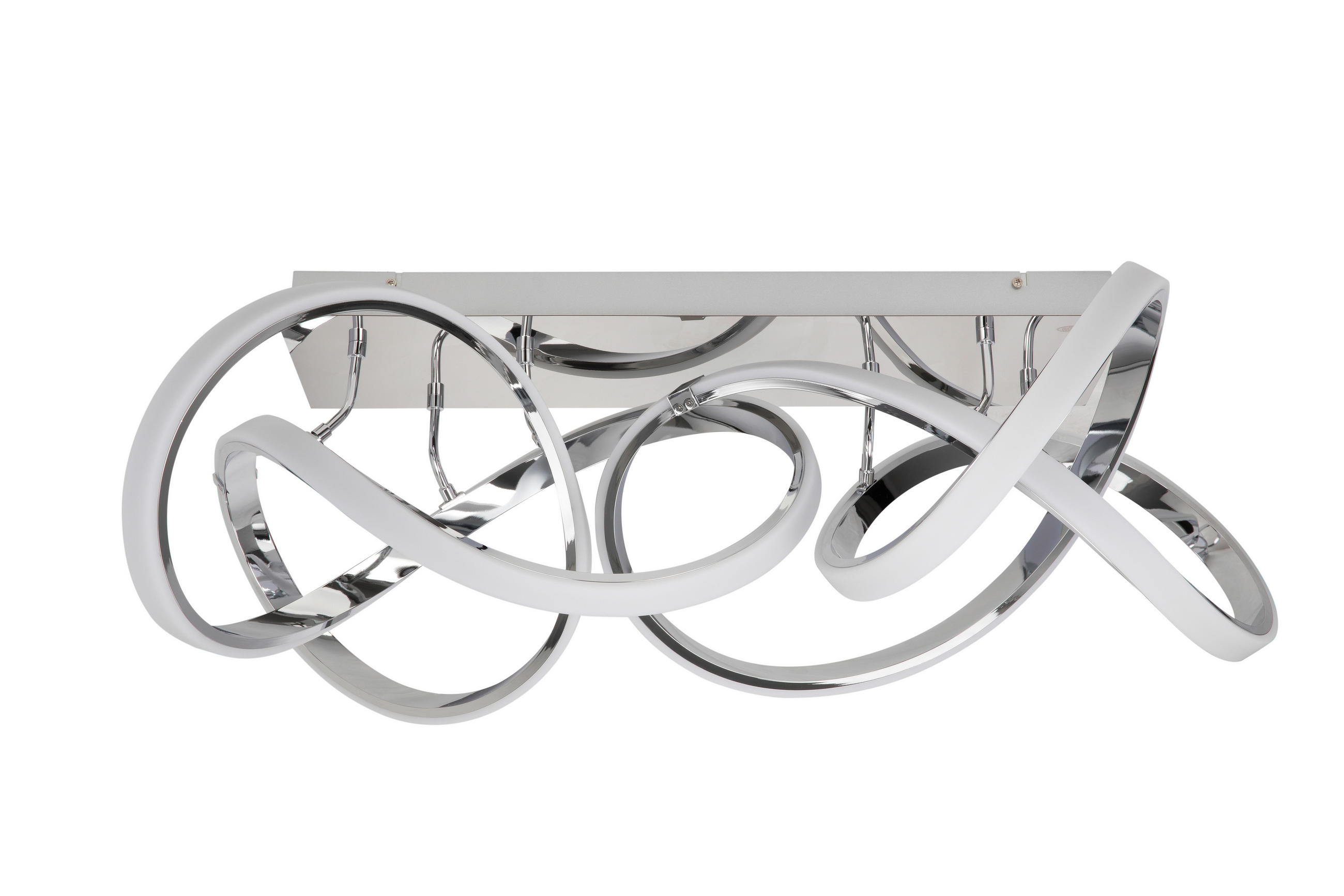 LED-DECKENLEUCHTE 89/53/32 cm - Chromfarben, Design, Kunststoff/Metall (89/53/32cm) - Dieter Knoll