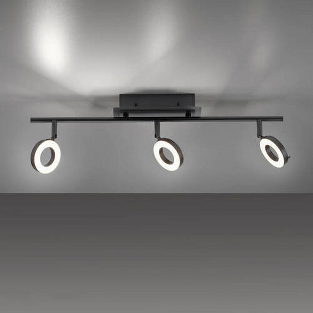 LED-BADEZIMMER-DECKENLEUCHTE - Anthrazit, Design, Kunststoff/Metall (67/18/19cm) - Paul Neuhaus