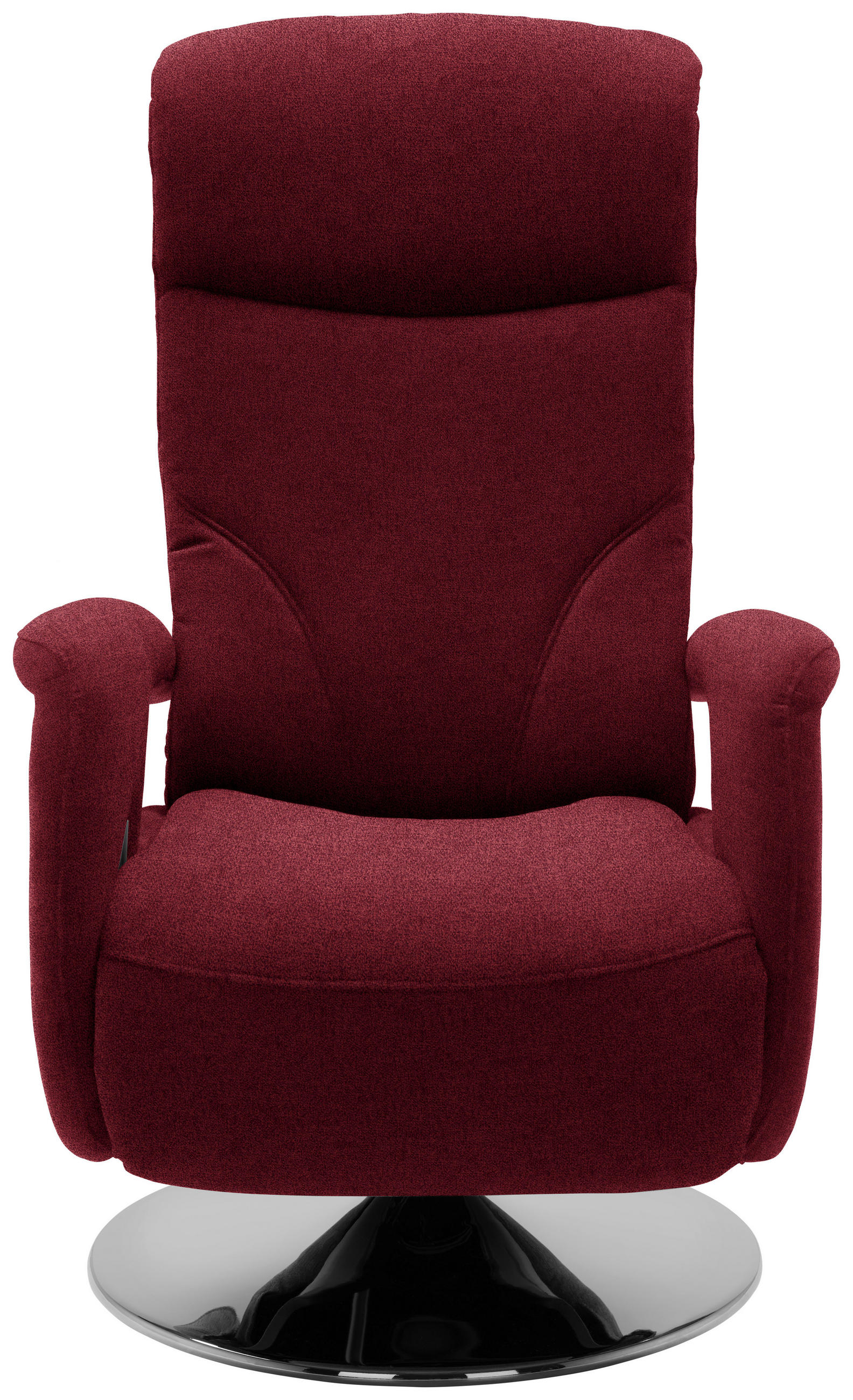 RELAXSESSEL in Textil Rot  - Chromfarben/Rot, Design, Textil/Metall (71/110/83cm) - Dieter Knoll