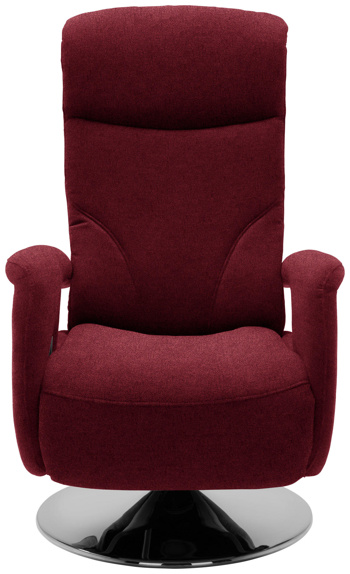 RELAXSESSEL in Textil Rot  - Chromfarben/Rot, Design, Textil/Metall (71/110/83cm) - Dieter Knoll
