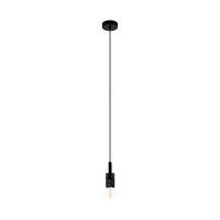 HÄNGELEUCHTE 10,5/110 cm    - Schwarz, Basics, Holz/Metall (10,5/110cm) - Eglo