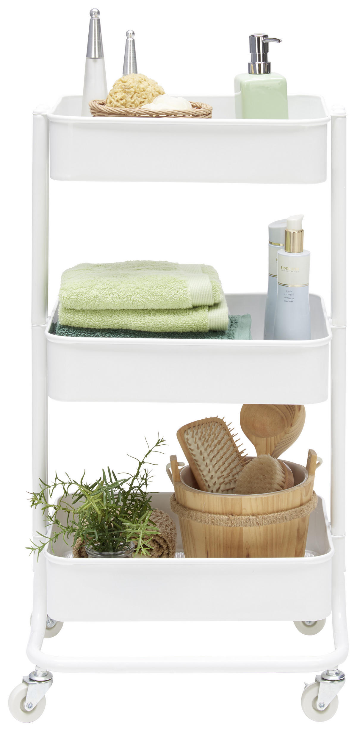 ALLZWECKWAGEN  - Weiss, Design, Metall (43/78,5/35cm) - home24