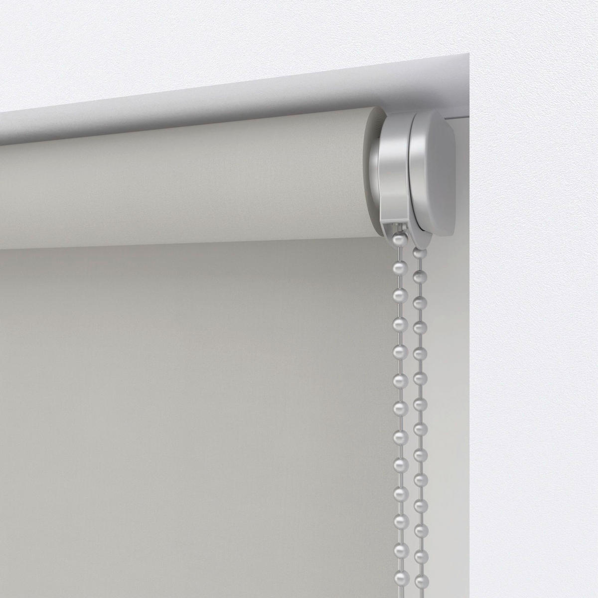 VERDUNKELUNGSROLLO  - Hellgrau, Basics, Textil (150/190cm)