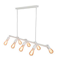 HÄNGELEUCHTE 105/28/28-175 cm  - Weiß, Design, Metall (105/28/28-175cm) - It's about Romi