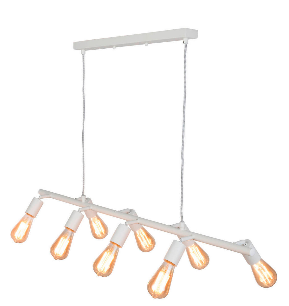 HÄNGELEUCHTE 105/28/28-175 cm  - Weiß, Design, Metall (105/28/28-175cm) - It's about Romi