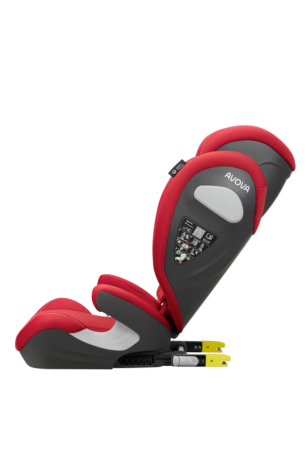 KINDERAUTOSITZ Sora Fix  - Rot, Basics, Kunststoff/Textil (52/41,5/63 - 83cm) - AVOVA