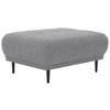 HOCKER Flachgewebe Grau  - Schwarz/Grau, Design, Holz/Textil (93/45/77cm) - Stylife