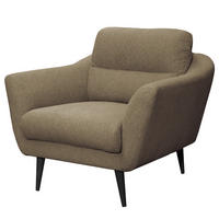 SESSEL in Webstoff Braun  - Schwarz/Braun, Design, Holz/Textil (92/87/88cm) - Livetastic