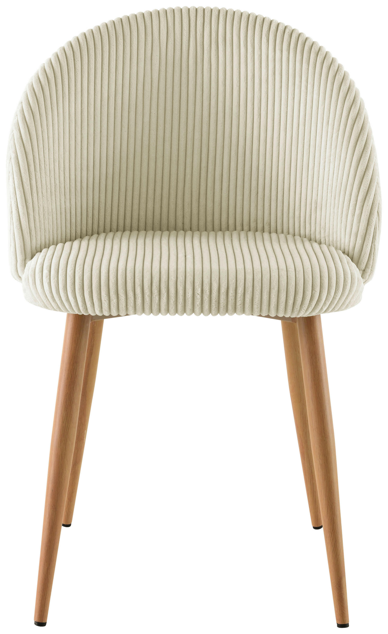 STUHL  in Eisen Cord Holz, Metall, Textil  - Eichefarben/Beige, LIFESTYLE, Holz/Textil (51/78/52cm) - Livetastic