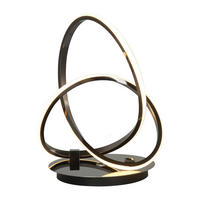 LED-TISCHLEUCHTE 26/21/33 cm   - Schwarzchrom, Design, Kunststoff/Metall (26/21/33cm)