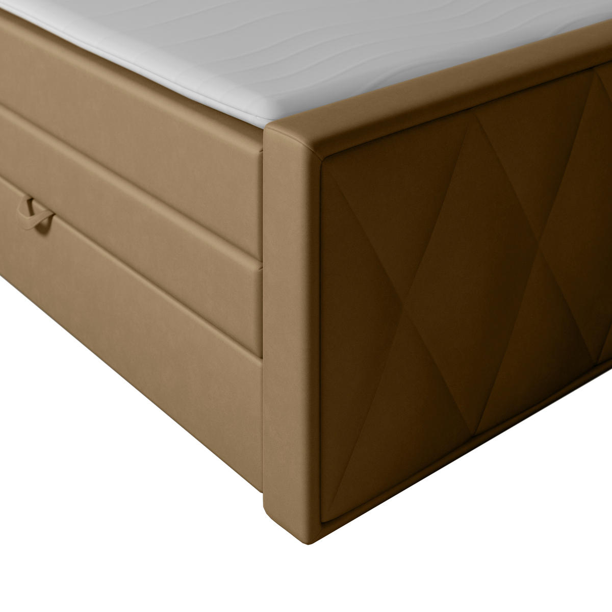 BOXSPRINGBETT 180/200 cm  in Beige  - Beige, Modern, Holz/Kunststoff (180/200cm) - MID.YOU
