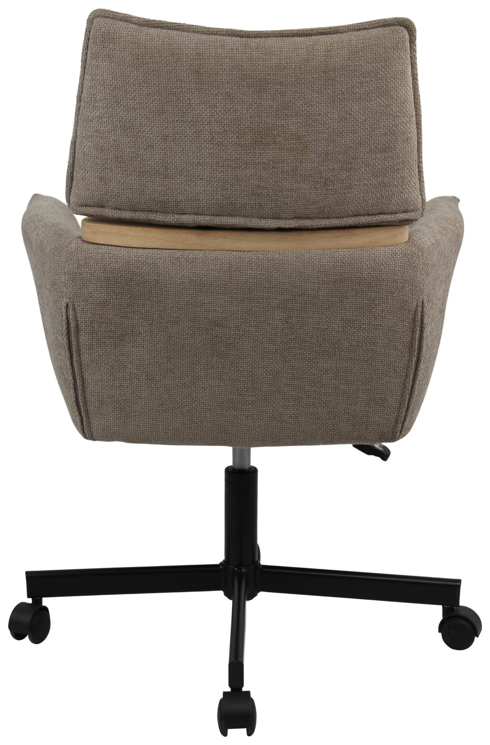 CHEFSESSEL Webstoff Dunkelgrau  - Dunkelgrau/Schwarz, MODERN, Holz/Kunststoff (62/86/56cm) - MID.YOU