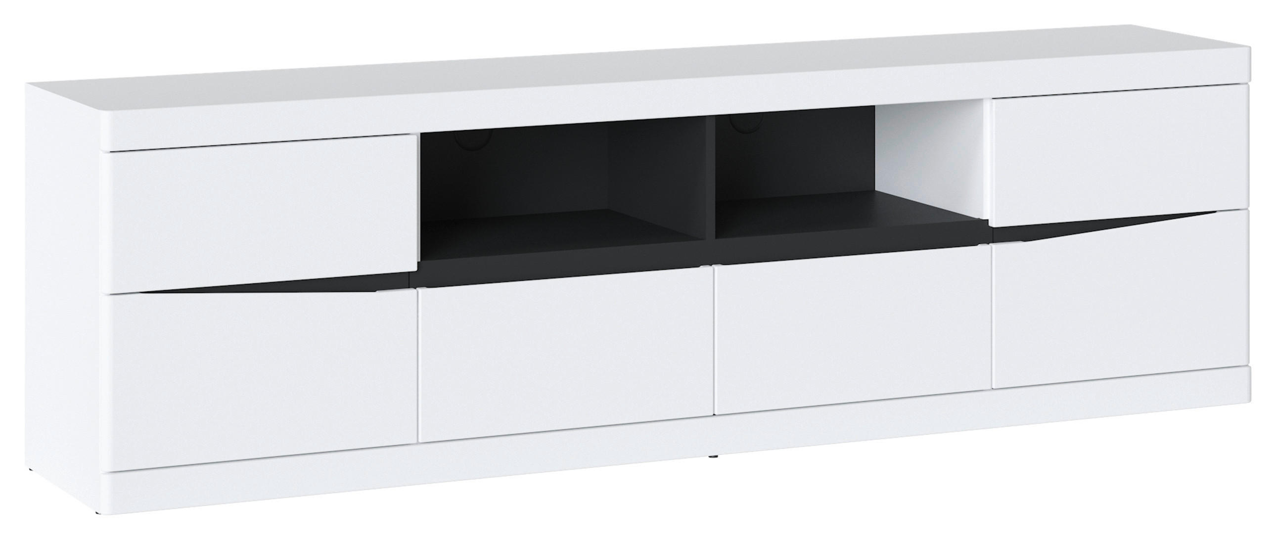 Tv-element Turino Weiß Graphit B: 200 Cm