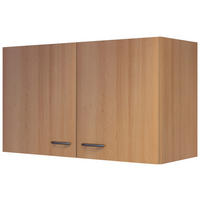 KÜCHENOBERSCHRANK 100/54/32 cm  in Buchefarben  - Edelstahlfarben/Buchefarben, MODERN, Holzwerkstoff/Kunststoff (100/54/32cm) - FlexWell