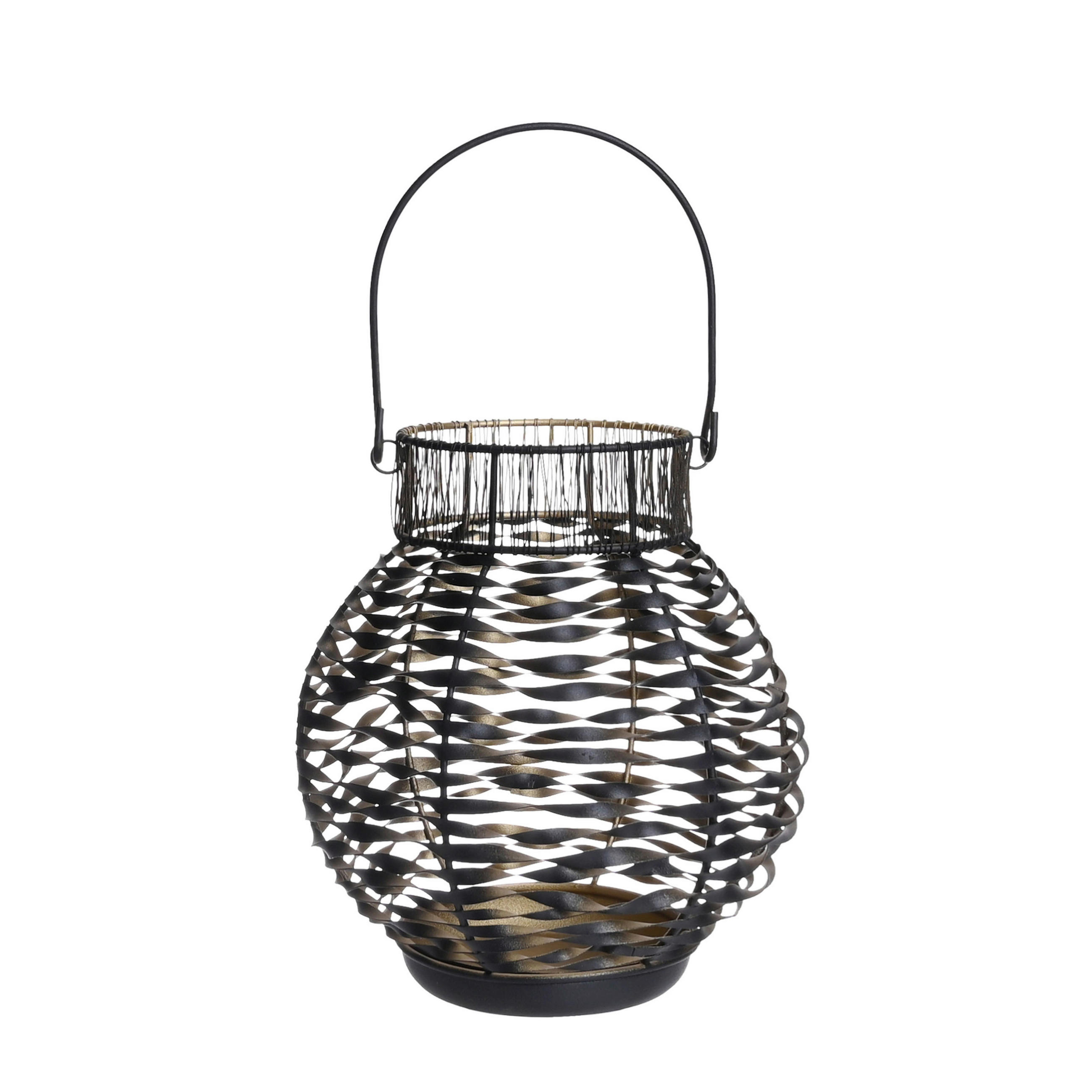 LYKTA - svart/guldfärgad, Klassisk, metall (21/24cm) - Ambia Home