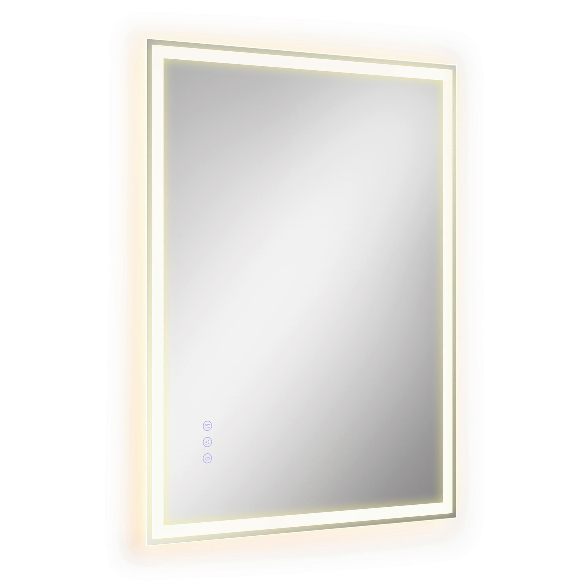 BADEZIMMERSPIEGEL 50,7/70,7/2,4 cm  - Weiß, Trend, Glas/Kunststoff (50,7/70,7/2,4cm) - Boxxx