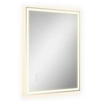 BADEZIMMERSPIEGEL 50,7/70,7/2,4 cm  - Weiß, Trend, Glas/Kunststoff (50,7/70,7/2,4cm) - Boxxx