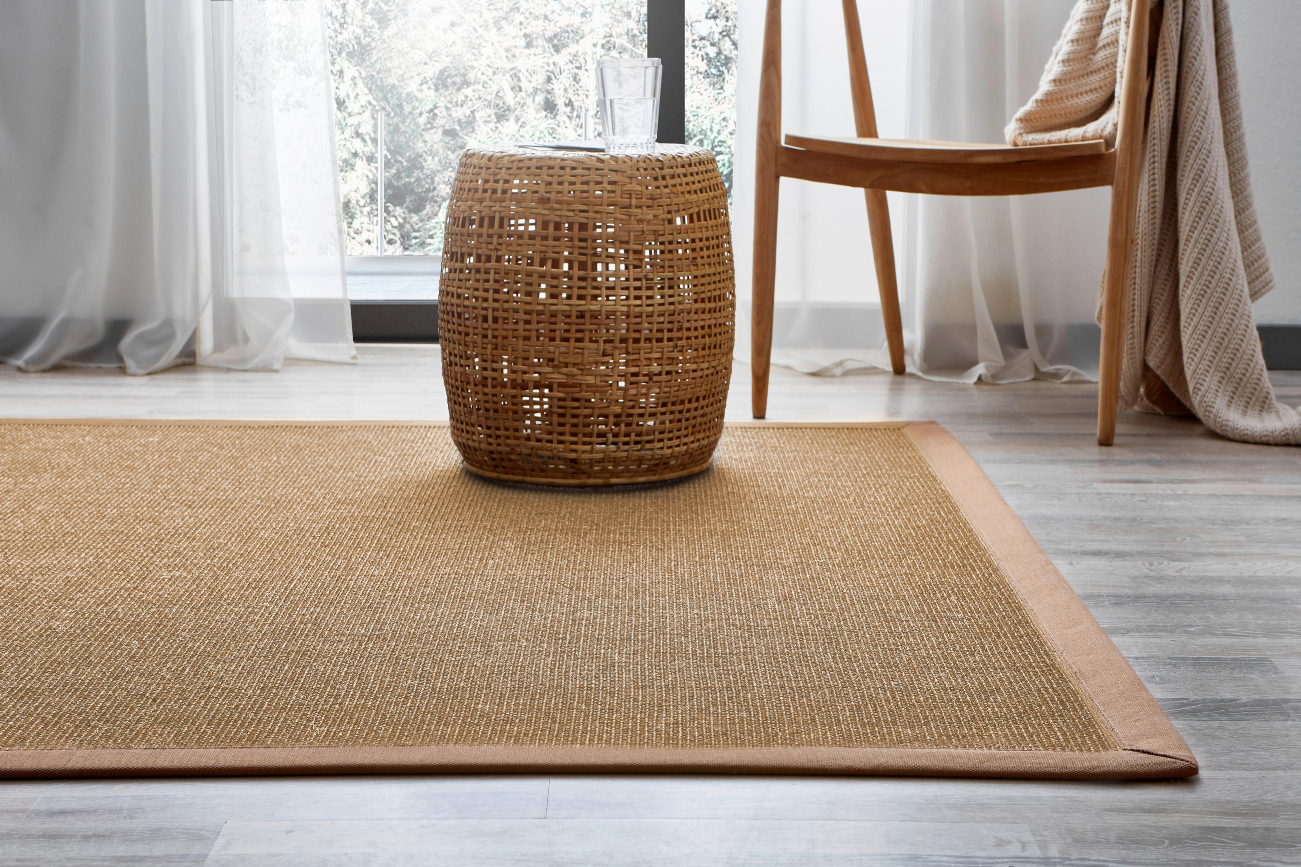 FLACHWEBETEPPICH 130/190 cm Beige  - Beige, Design, Textil (130/190cm) - Linea Natura