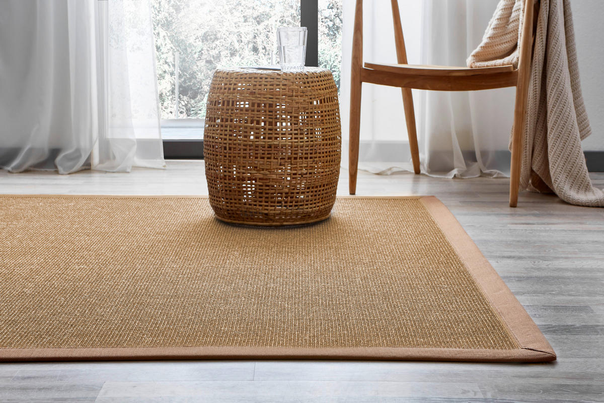 FLACHWEBETEPPICH 130/190 cm Beige  - Beige, Design, Textil (130/190cm) - Linea Natura