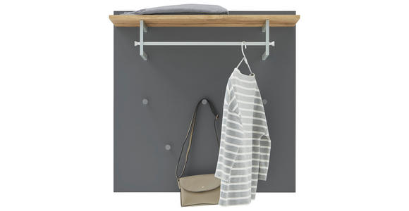 GARDEROBE 200/192/36 cm  - Eichefarben/Grau, Design, Holz/Holzwerkstoff (200/192/36cm) - Dieter Knoll