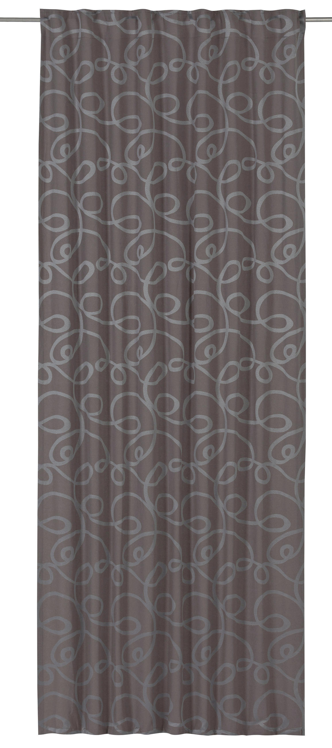 FERTIGVORHANG  blickdicht   140/255 cm 2 Stück  - Dunkelbraun/Braun, Basics, Textil (140/255cm)