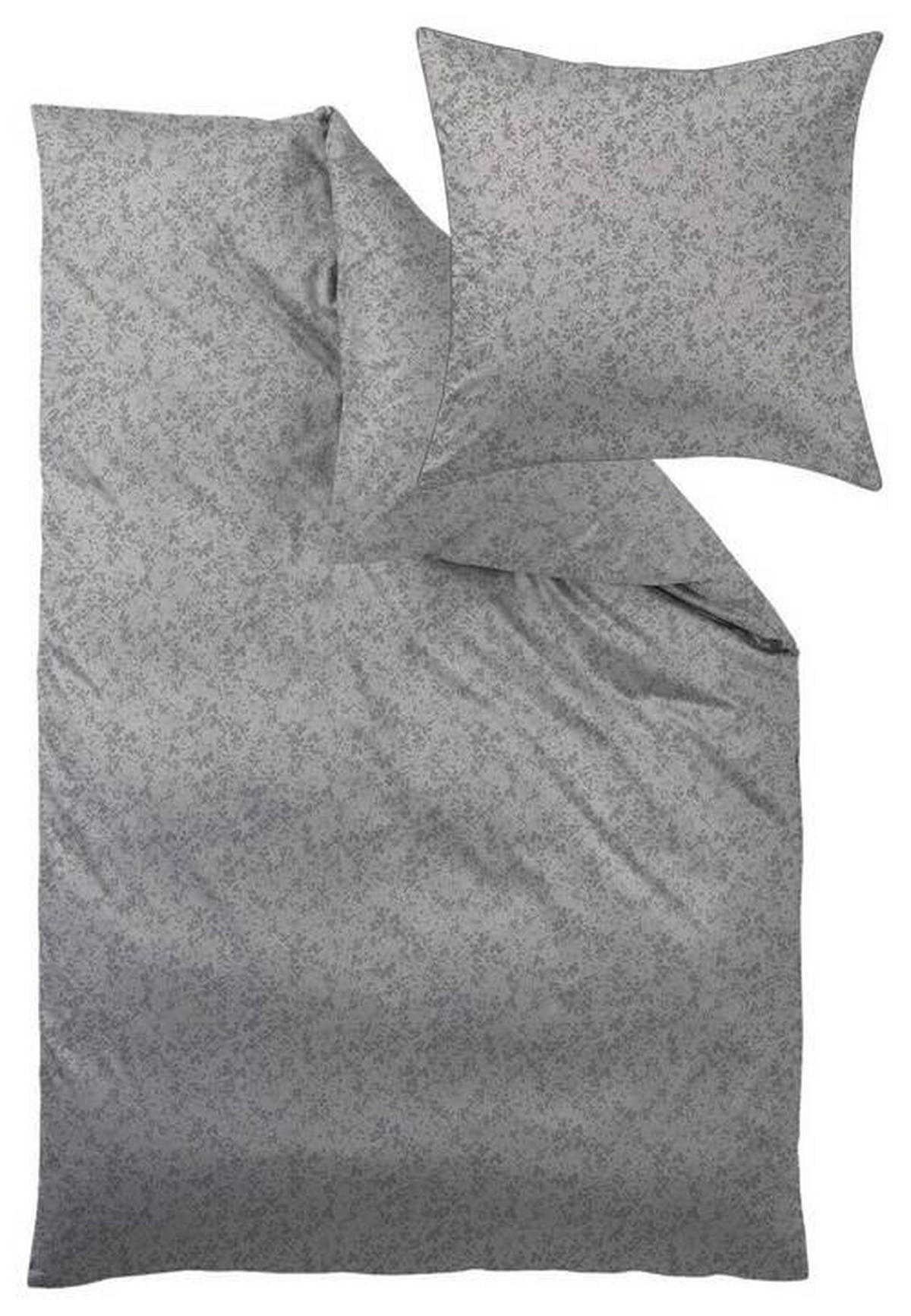 POVLEČENÍ, damašek, šedá, 140/200 cm - šedá, Konvenční, textil (140/200cm) - Curt Bauer