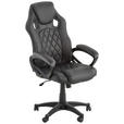 GAMINGSTUHL Schwarz Kunststoff, Textil   - Schwarz/Weiß, Basics, Kunststoff/Textil (63/113-122/70cm) - Xora