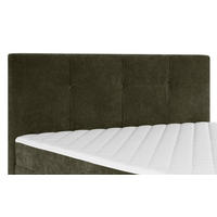 BOXBETT 140/200 cm  in Khaki  - Khaki/Schwarz, KONVENTIONELL, Holz/Textil (140/200cm) - Welnova