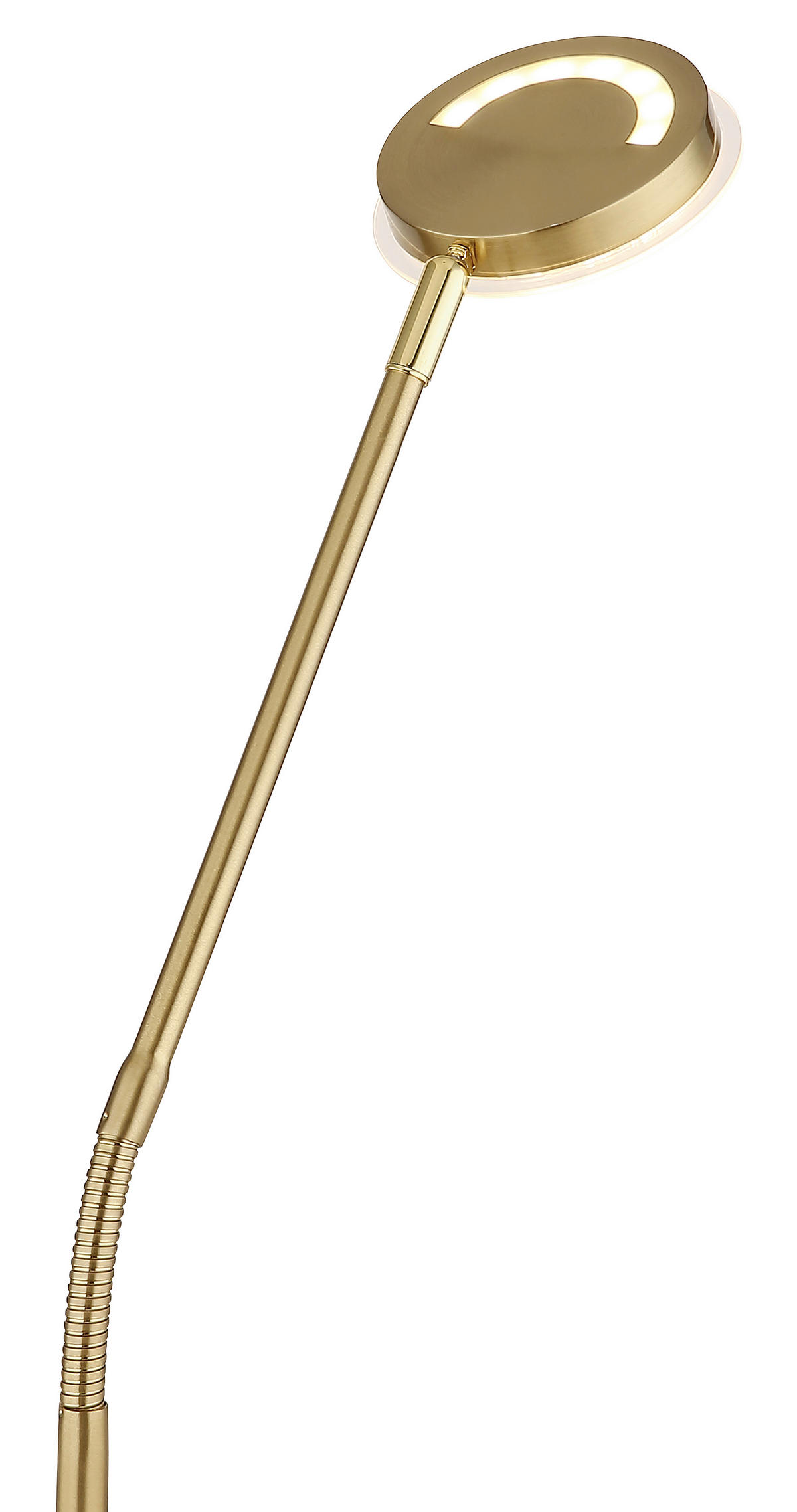 LED-STEHLEUCHTE 52/20/173 cm    - Klar/Messingfarben, Design, Kunststoff/Metall (52/20/173cm) - Globo