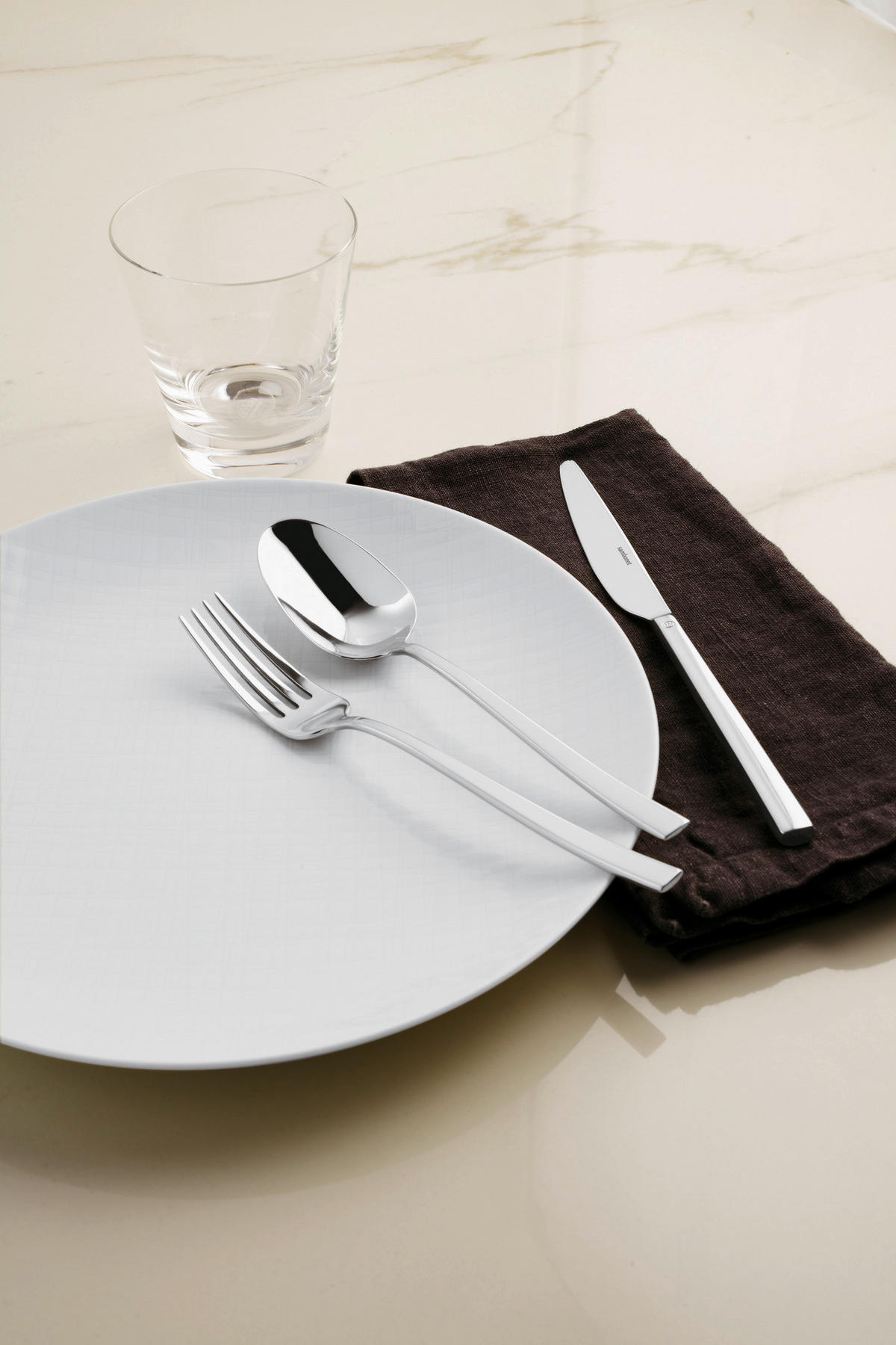 BESTECKSET ROCK  60-teilig  - Edelstahlfarben, Basics, Metall - Sambonet