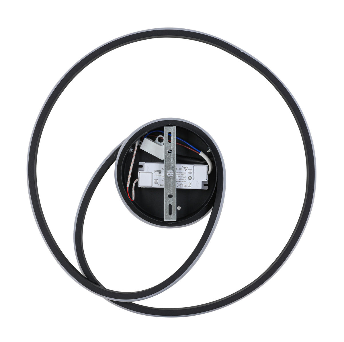 DECKENLEUCHTE 45/8 cm  - Schwarz, Trend, Kunststoff/Metall (45/8cm) - Collett's Monde