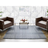 HANDWEBTEPPICH 200/300 cm Helsinki Blau, Grau  - Blau/Grau, Basics, Textil (200/300cm) - Linea Natura