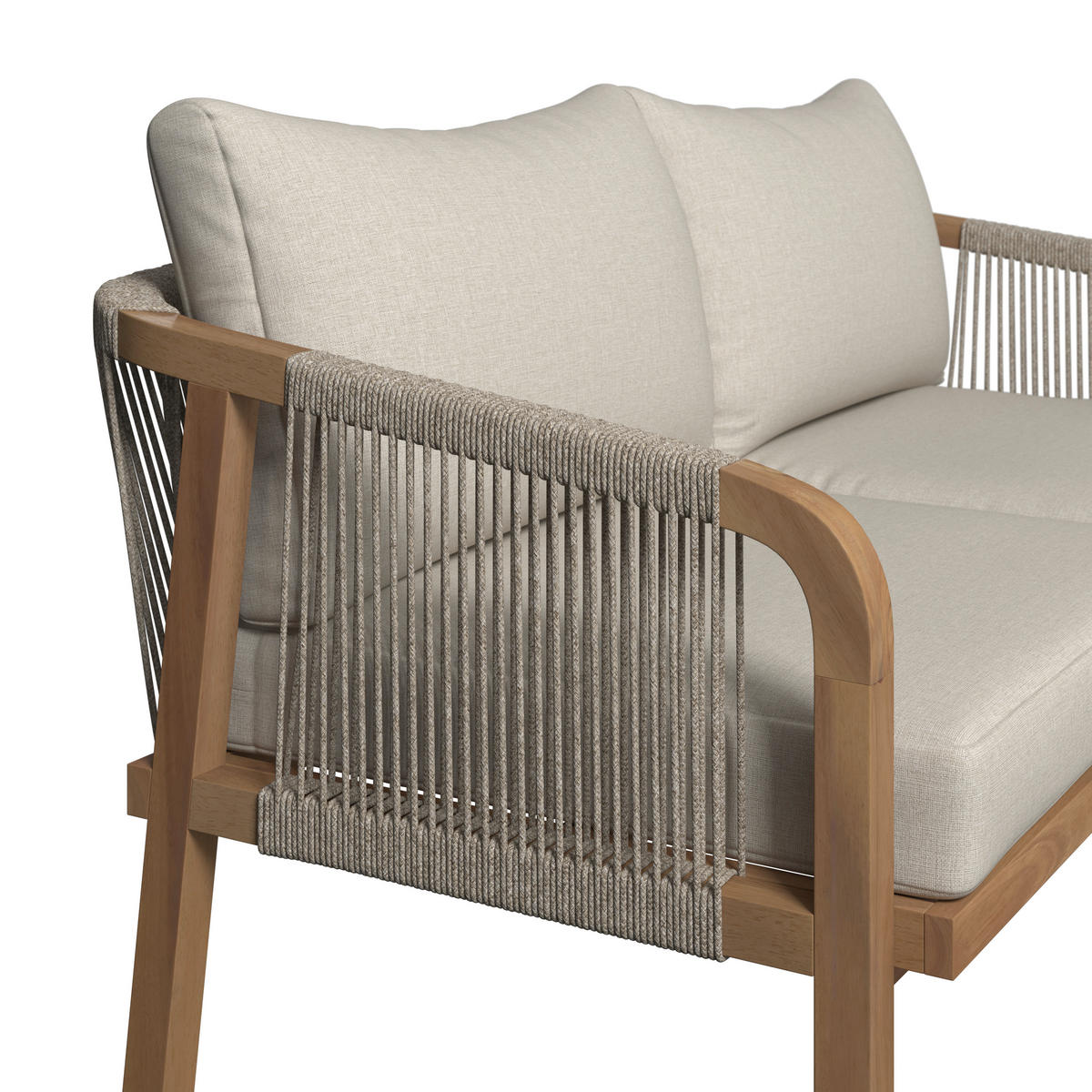 GARTENBANK 152/69/79,5 cm  in Akaziefarben, Beige  - Beige/Akaziefarben, Natur, Holz (152/69/79,5cm) - Ambia Garden