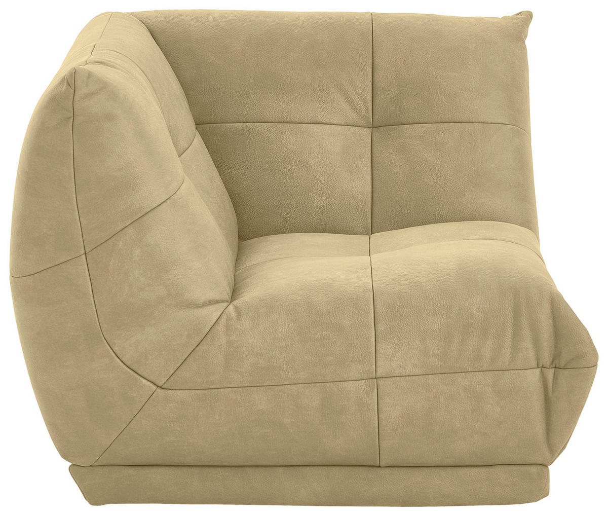 SOFAELEMENT Lederlook Beige  - Beige, Trend, Textil (105/80/105cm) - Livetastic