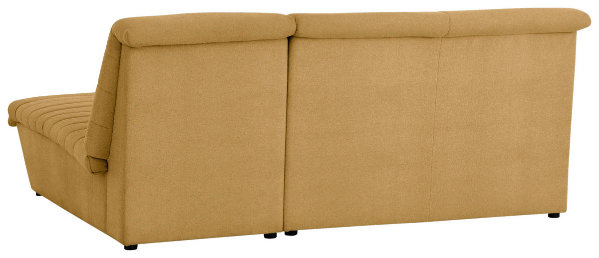 ECKSOFA Looks VIII Senfgelb Webstoff  - Senfgelb/Schwarz, Design, Kunststoff/Textil (214/168cm) - LOOKS by W.Joop