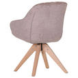 ARMLEHNSTUHL  in Flachgewebe  - Hellbraun/Eichefarben, LIFESTYLE, Holz/Textil (60/83/65cm) - Landscape