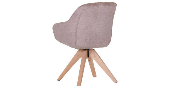ARMLEHNSTUHL in Flachgewebe - Hellbraun/Eichefarben, LIFESTYLE, Holz/Textil (60/83/65cm) - Landscape