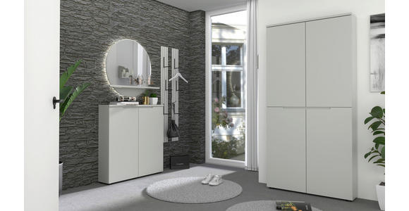 GARDEROBENSCHRANK  in 97/200/22 cm  - Schwarz/Grau, Design, Holzwerkstoff (97/200/22cm) - Xora