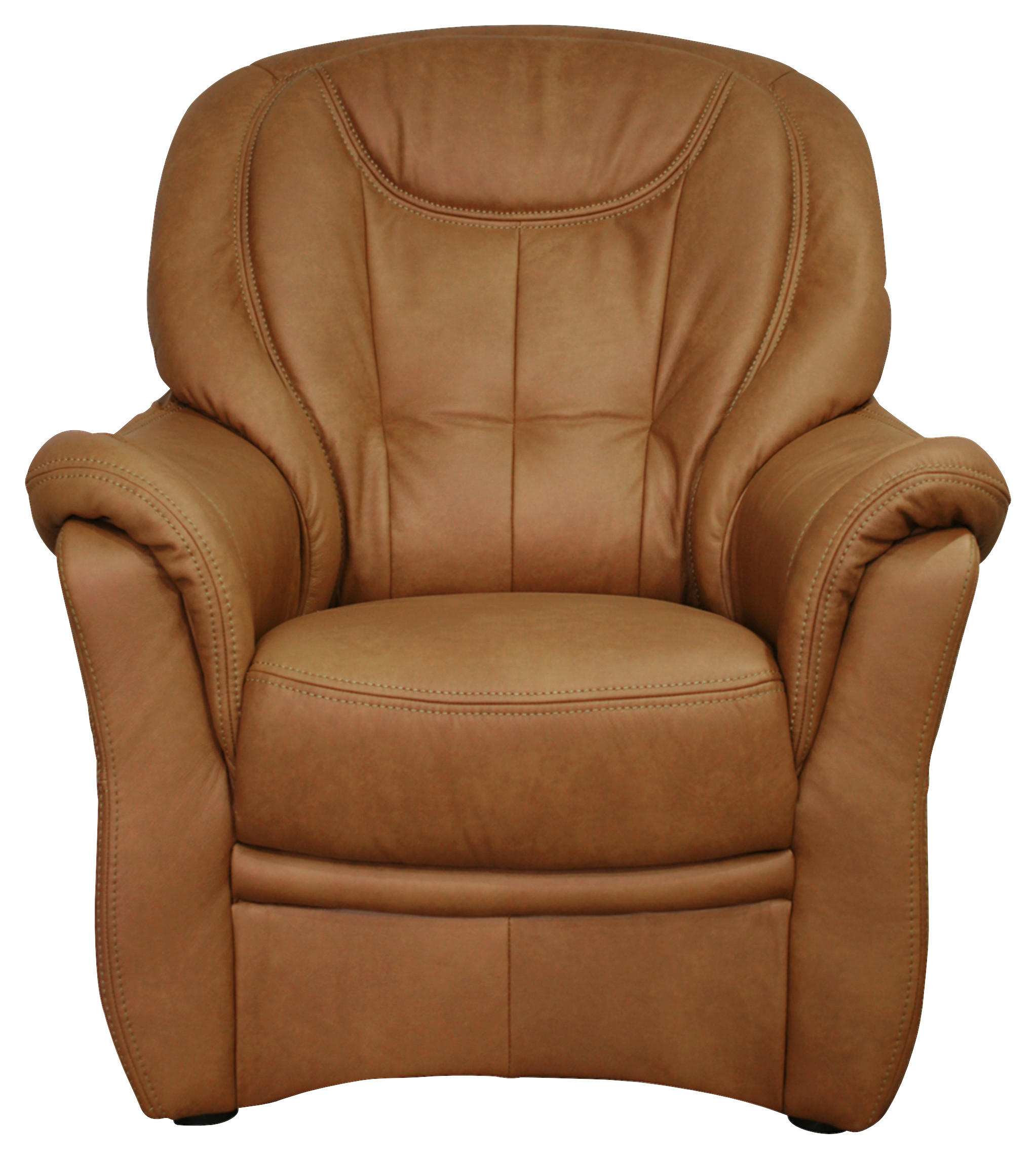 KRESLO, koža, koňaková - čierna/koňaková, koža/plast (98/104/98cm) - Cantus