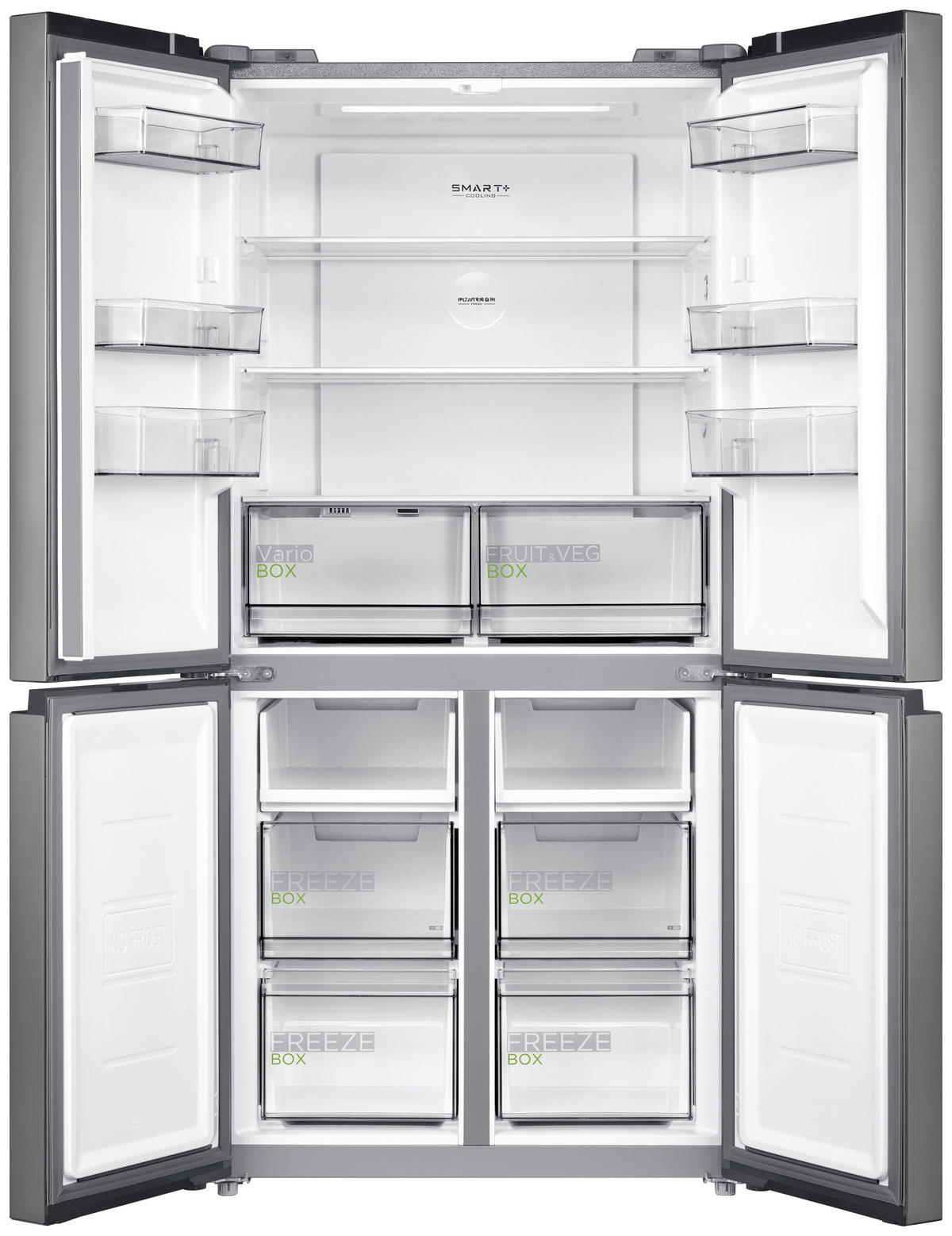 MULTI-DOOR 83,3/177,5/65,3 cm MDRF632FIE46  - Edelstahlfarben, Basics, Metall (83,3/177,5/65,3cm) - Midea