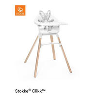 HOCHSTUHL Clikk Naturfarben, Weiß  - Naturfarben/Weiß, Basics, Holz/Kunststoff (56/69/59cm) - Stokke
