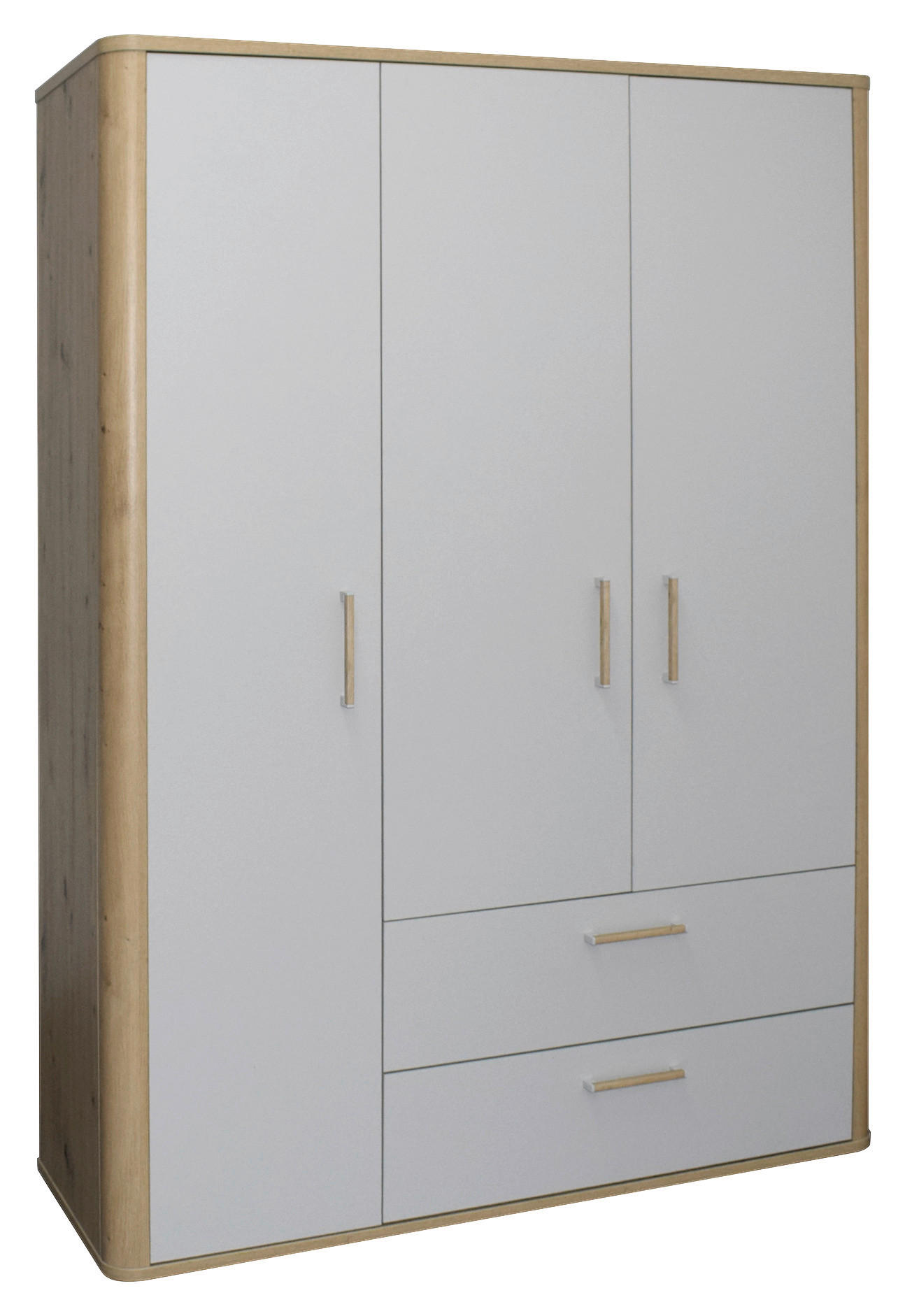 ORMAR ZA DJEČJU ODJEĆU  Lilly  - siva/hrast Artisan, Basics, drvni materijal/plastika (138/189/51cm)