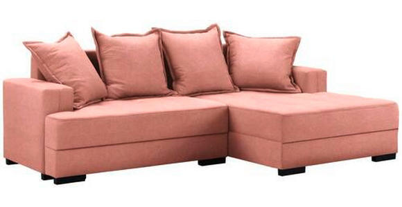 ECKSOFA in Webstoff Rot, Hellrot  - Hellrot/Rot, KONVENTIONELL, Holz/Textil (238/148cm) - Carryhome